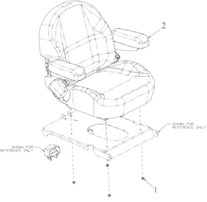 Seat Diagram and Parts List for ZTXS4-54KH (47RSCAB7A10)(2023) Cub Cadet Lawn Tractor